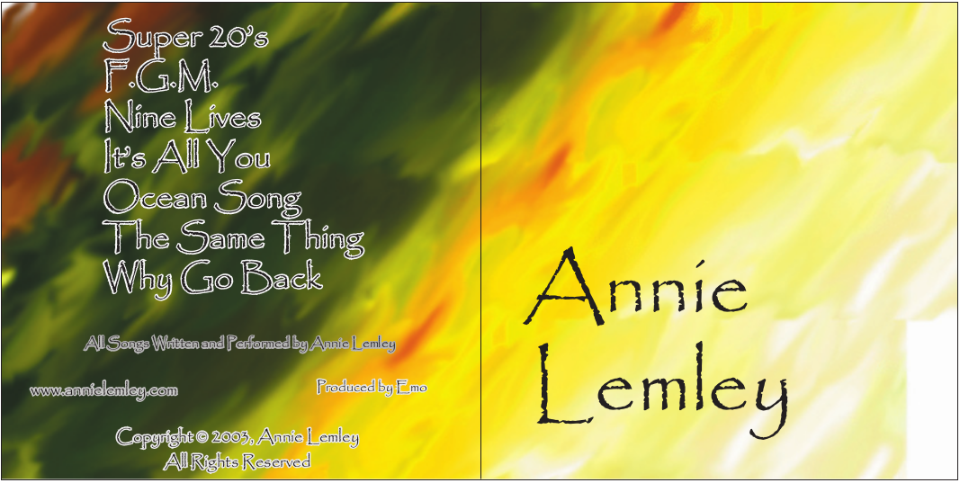 Annie Lemley - CD artwork