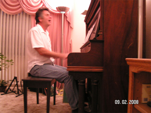 Playing piano - 2008
