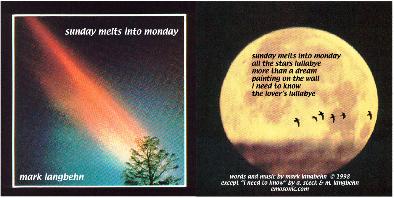 Sunday Melts Into Monday - CD artwork